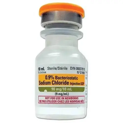 CDP-Canadian Pharmaceutical Pfizer Bacteriostatic Sodium Chloride For Injection, 10ml W/ Preservatives