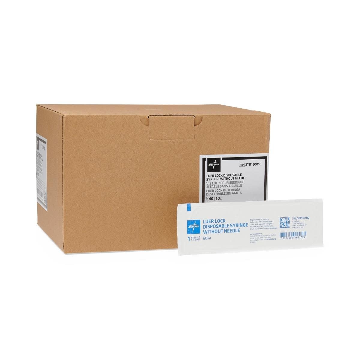 ML-MedLine Medline Sterile Syringe only Luer Lock
