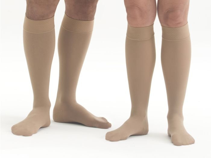 MDV-Mediven Mediven Plus 20-30 mmHg Knee High Extra Wide Silicone Band Beige SZ 5