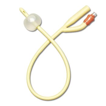 ML-MedLine Medline Silicone Elastomer Coated Foley Catheter 2-Way Size 16Fr 10 cc Sterile Latex Free 12/bx