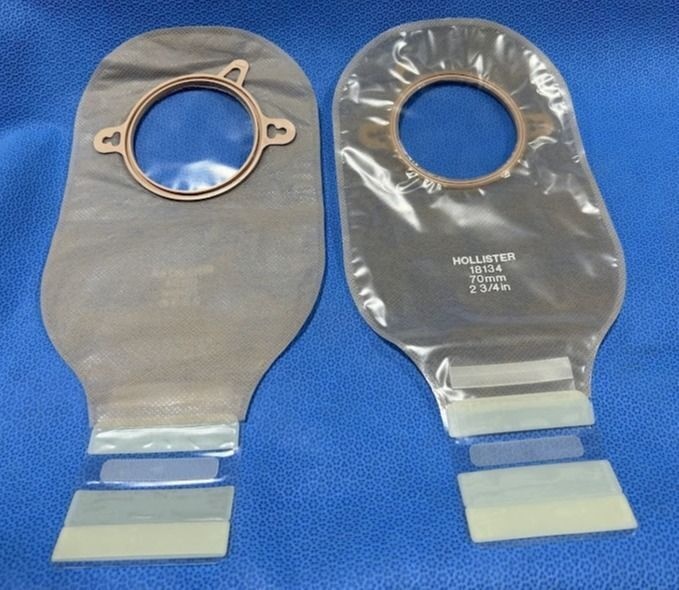 HOL- Hollister Hollister New Image Lock N Roll 12" Drainable Pouch Transparent 2-1/4" Flange, No Filter 10/bx