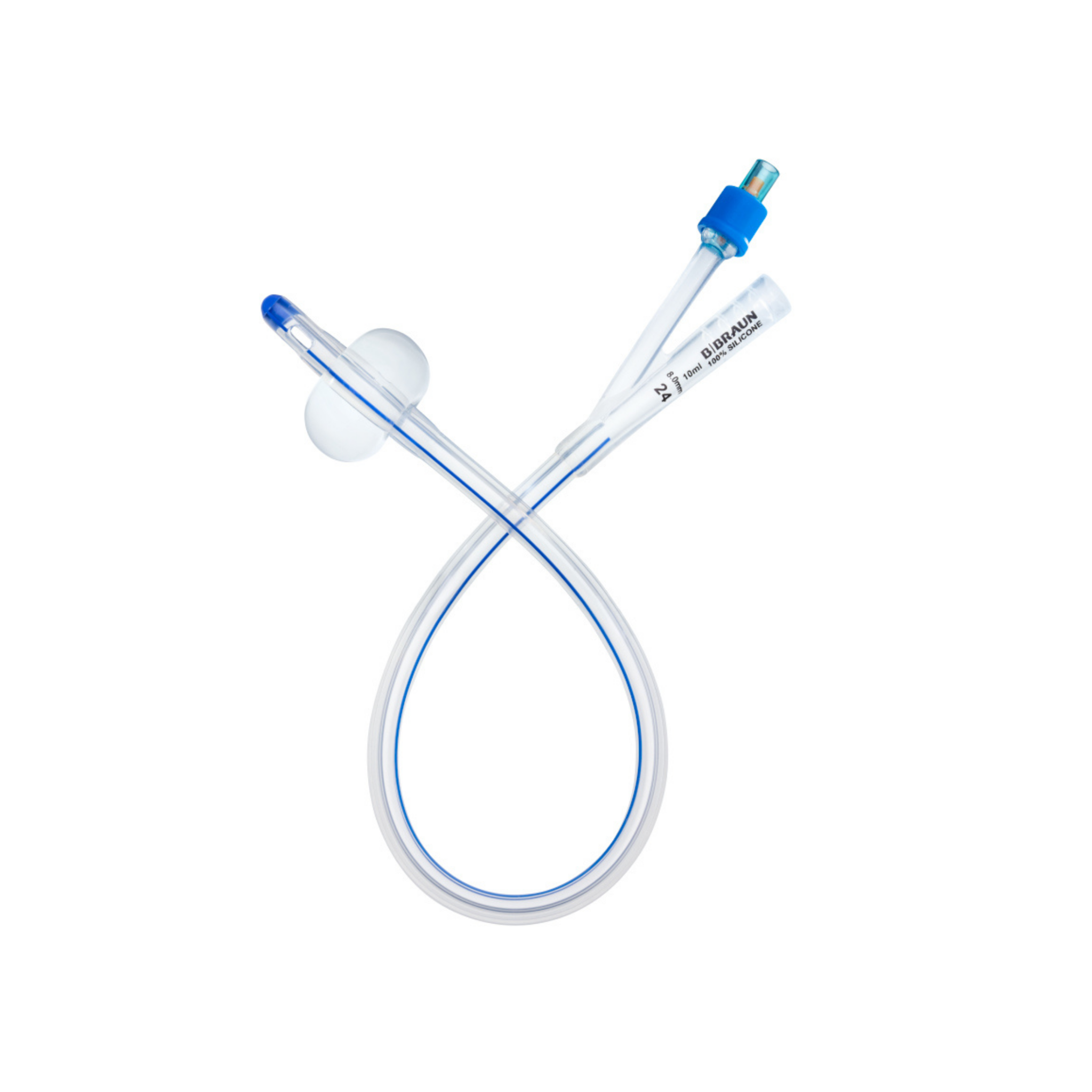ML-MedLine Catheter Foley 2 Way 10fr 3cc 100% Silicone Sterile 10/Bx single