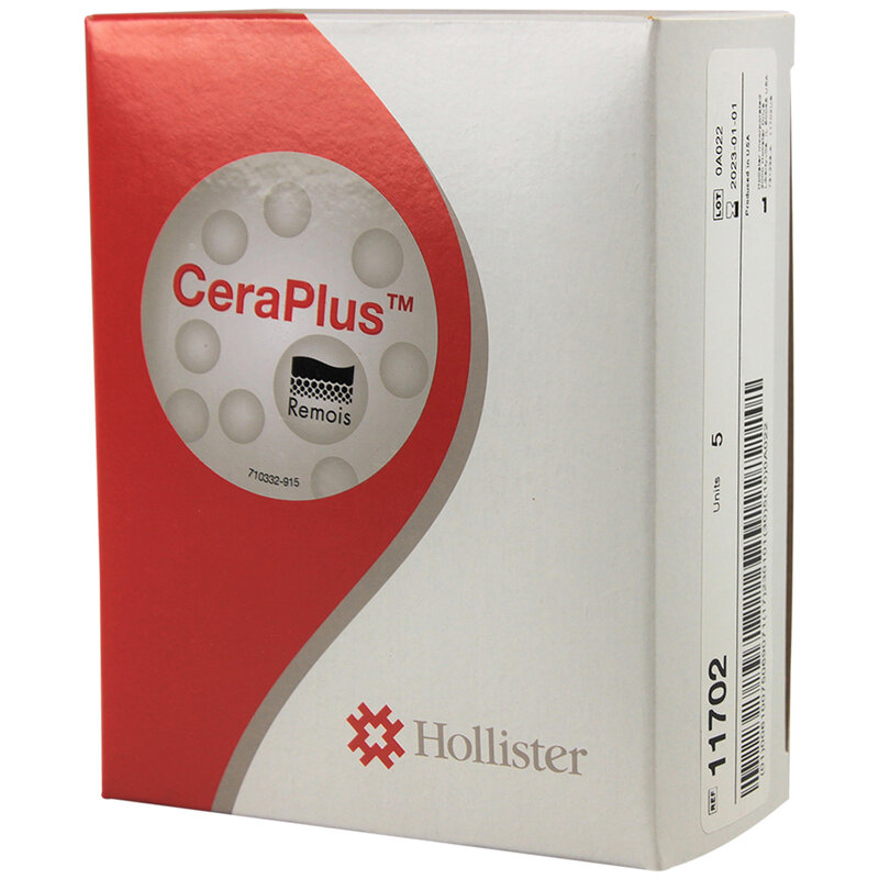 HOL- Hollister Hollister Ceraplus Soft Convex Skin Barrier With Tape Border, Cut-To-Fit Flange Up To 2 3/4" (70mm), Stomas Up To 2" (51mm) 5/Bx