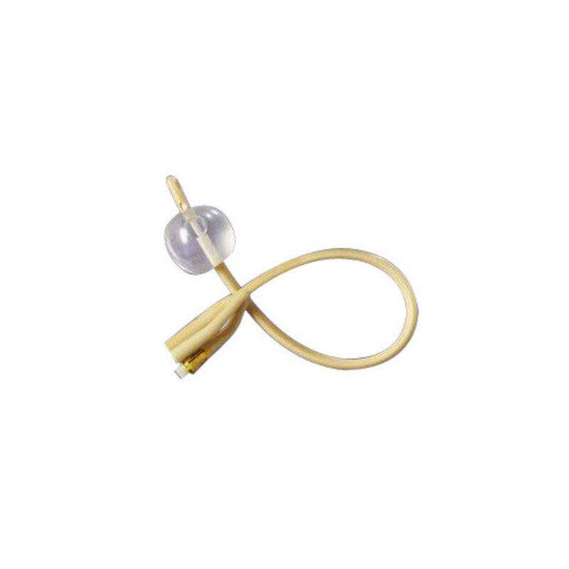 ML-MedLine Medline Silicone Elastomer Coated Foley Catheter 2-Way Size 14Fr 10 cc Sterile Latex Free