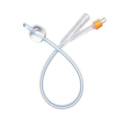 MedLine Medline 2-Way Silicone-Elastomer-Coated Latex Foley Catheter 10CC 14FR single