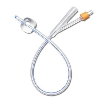 ML-MedLine Medline Latex Free Silicone Foley Cahter 2-Way Size 14Fr 10 cc 10/bx