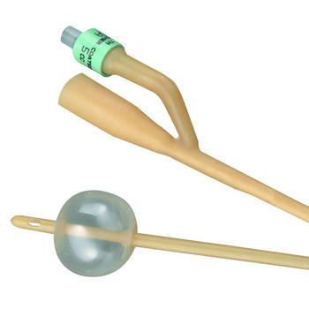 BRD-Bard Bardia 2-Way Foley Catheter 16 fr Silicone-Elastomer Coated 5cc Two Drainage Eyes Sterile Latex Disposable Single