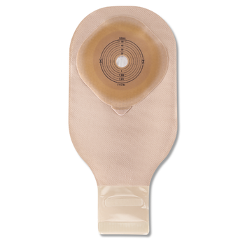 Hollister Hollister Premier Ceraplus 1pc Drain Pouch W/ Tape Border Lock N Roll Close Beige W/ Filter Up To 2 1/2" 10/Bx