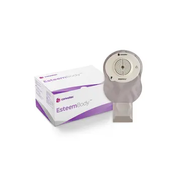CVTC-Convatec Convatec Esteem Body Drainable Pouch opaque w/window/filter Durahesive CTF-10-45mm 3.5mm-CD 50mm-TL 10/Bx