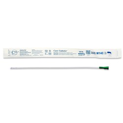 CRM - Cure Medical Cure Intermittent Male Cath 16" Pre-Lubricated Coude Tip 14fr Single