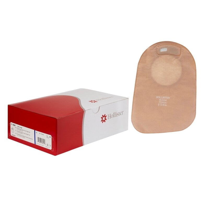 HOL- Hollister Hollister New Image Closed Pouch 9" Beige with Filter 2-3/4" Flange 30/Bx
