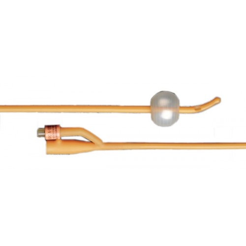 BRD-Bard Bard Lubricath Tiemann 2-Way Med Olive Coupe-Tip Single-Eye Foley Cath 14Fr 5cc 12/Bx