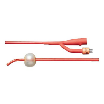 BRD-Bard Bard Lubricath 2-Way Tiemann Med Olive Coude-Tip Single-Eye Foley Cath 18fr 30cc 12/Bx
