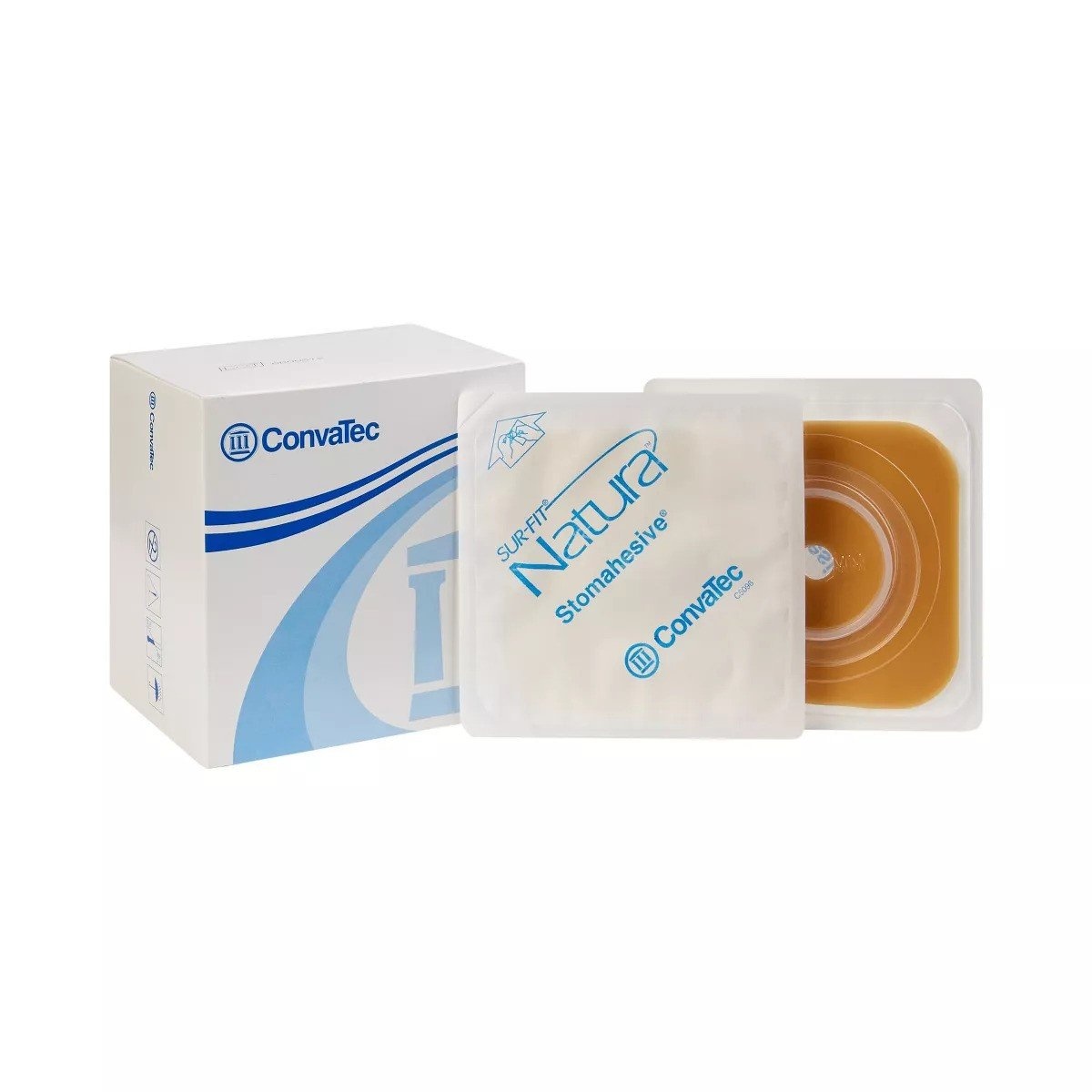 CVTC-Convatec Convatec Natura Durahesive Flex Barrier Flange 5x5" 2 1/4"Tan 10/Bx