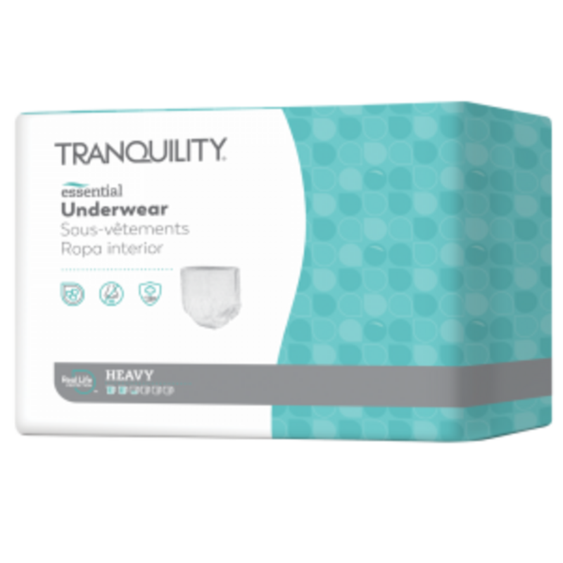 TRQ-Tranquility Tranquility Essential Underwear Heavy Extra Small 96/Bx