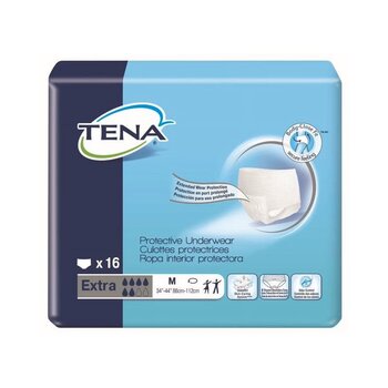 Tena Tena Extra Underwear Medium 16/bg  4/bx