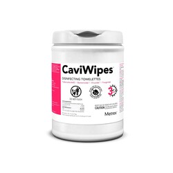 MET-METREX Caviwipes Disinfecting Towelette, Regular 6in X 6.75in 3 Minute Action 160/Tub