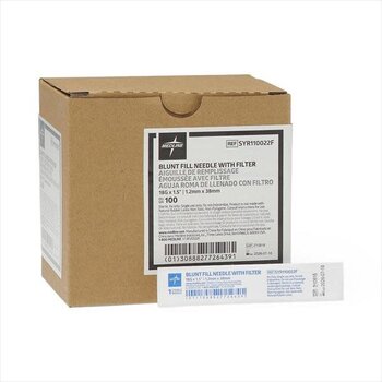 MedLine Needle only blunt fill 18gx1.5" sterile w/filter box/100 each
