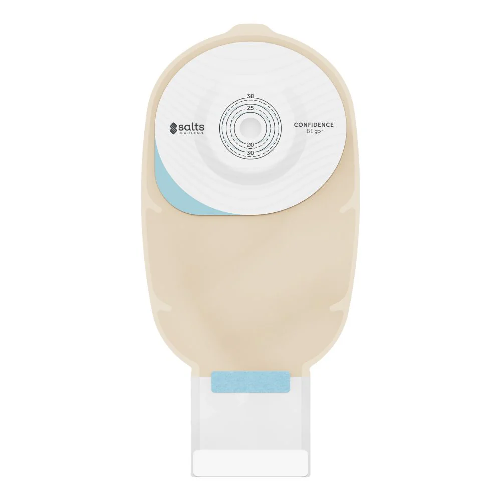 SLT-Salts Salts Soft Convexity One Piece Drainable Pouch  Cut-to-Fit 13-25mm Large 10/Bx