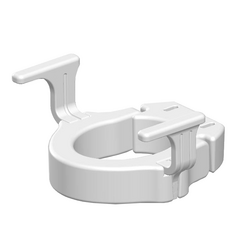 MOBB MOBB 4" Hinged Raised Toilet Seat w/Handles