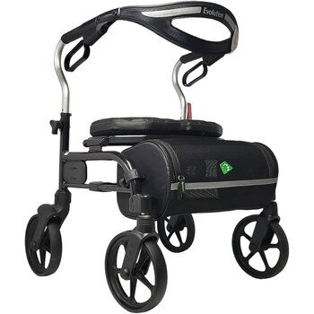 Evolution Trillium Wheels Walker Regular Black with Tall Handles (Ext: 34.5" - 37.5")