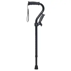 Carex Uplift Cane Retractable Handle Assists Black 250 lb Weight Capacity.