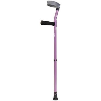 WalkEasy WalkEasy Forearm Crutch Soft Grip Adjustable Full Cuff Adult Pair Purple