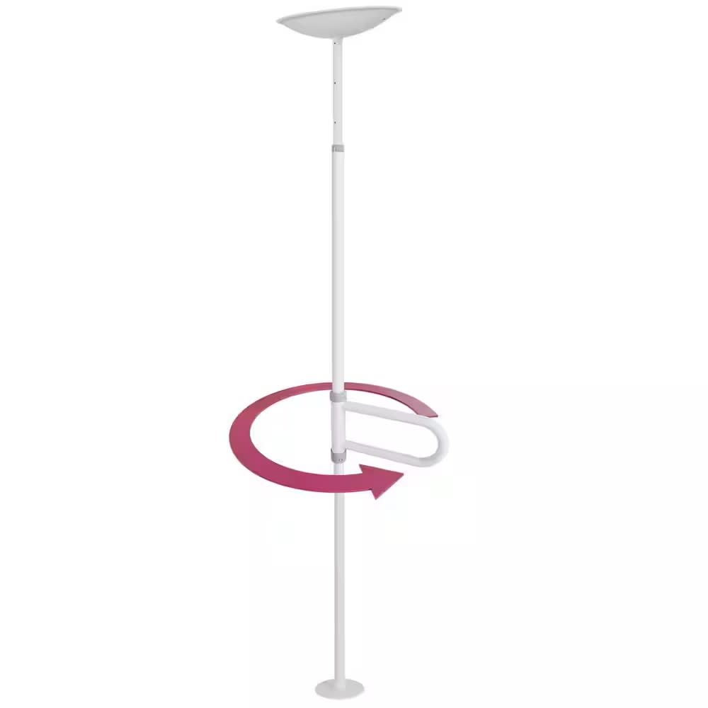 HCP-HealthCraft Products HEALTHCRAFT uPole with PivotBar Stainless Steel Transfer Pole (7-10 Feet)