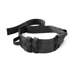 ML-MedLine Medline Gait/Transfer Belt Wide W/Handles Black