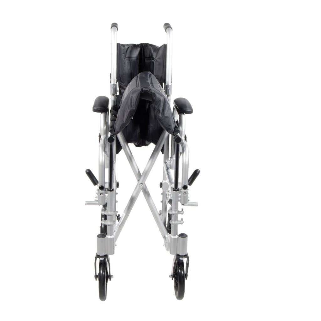 DRV-Drive Medical Drive Poly-Fly Transport Wheelchair Light Weight Quick Release Wheels 250lbs