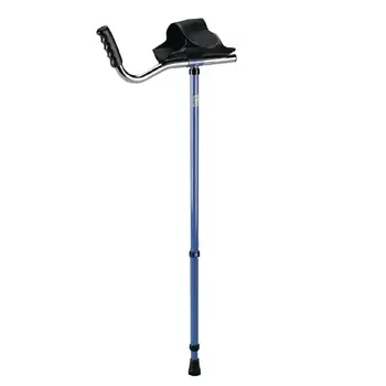 WalkEasy Adult Platform Crutch with Velcro Sleeve Blue