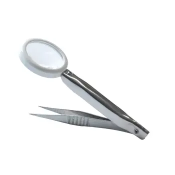 BOS-BIOS Tweezer with Magnifier up to 8x Magnification for Fine Precision