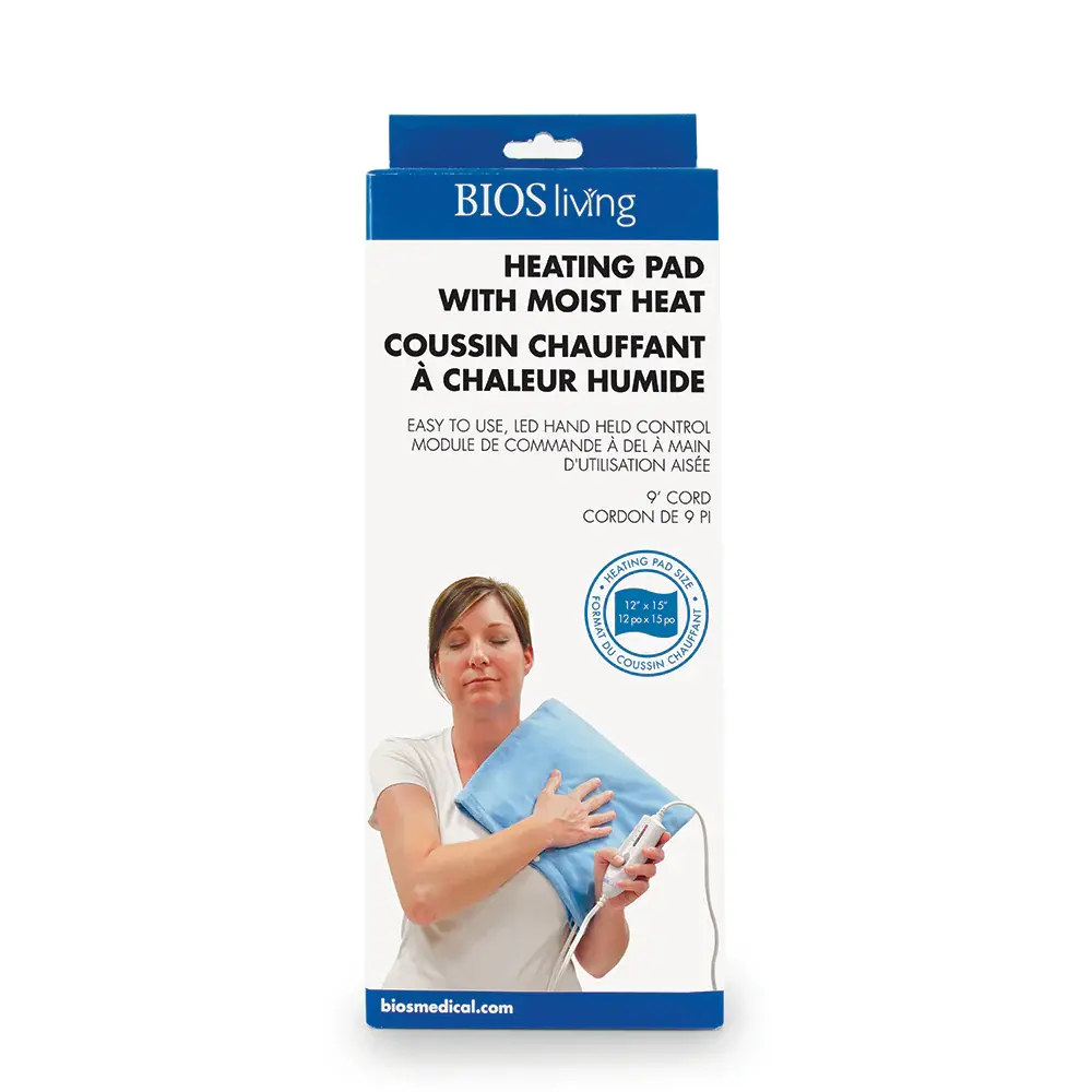 BOS-BIOS Digital Heating Pad with Moist Heat Technology 12” x 24”