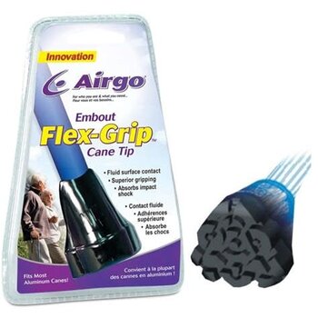 ARGO-Airgo Airgo Flex-Grip Cane Tip 6/bx