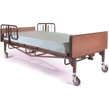 Probasics Probasics Full-Electric 42" Bariatric Hospital Bed Bundle with Foam Mattress & Side Rails