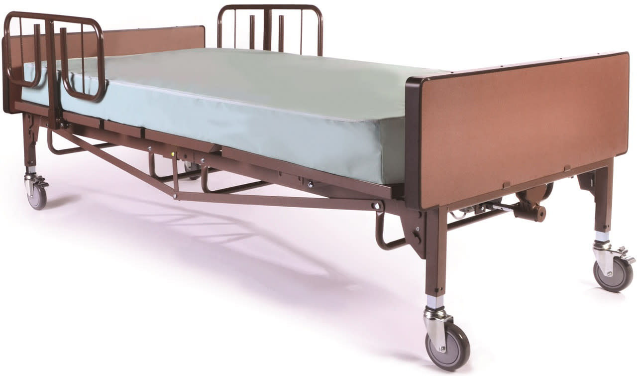 PRB - Probasics Probasics Full-Electric 42" Bariatric Hospital Bed Bundle with Foam Mattress & Side Rails
