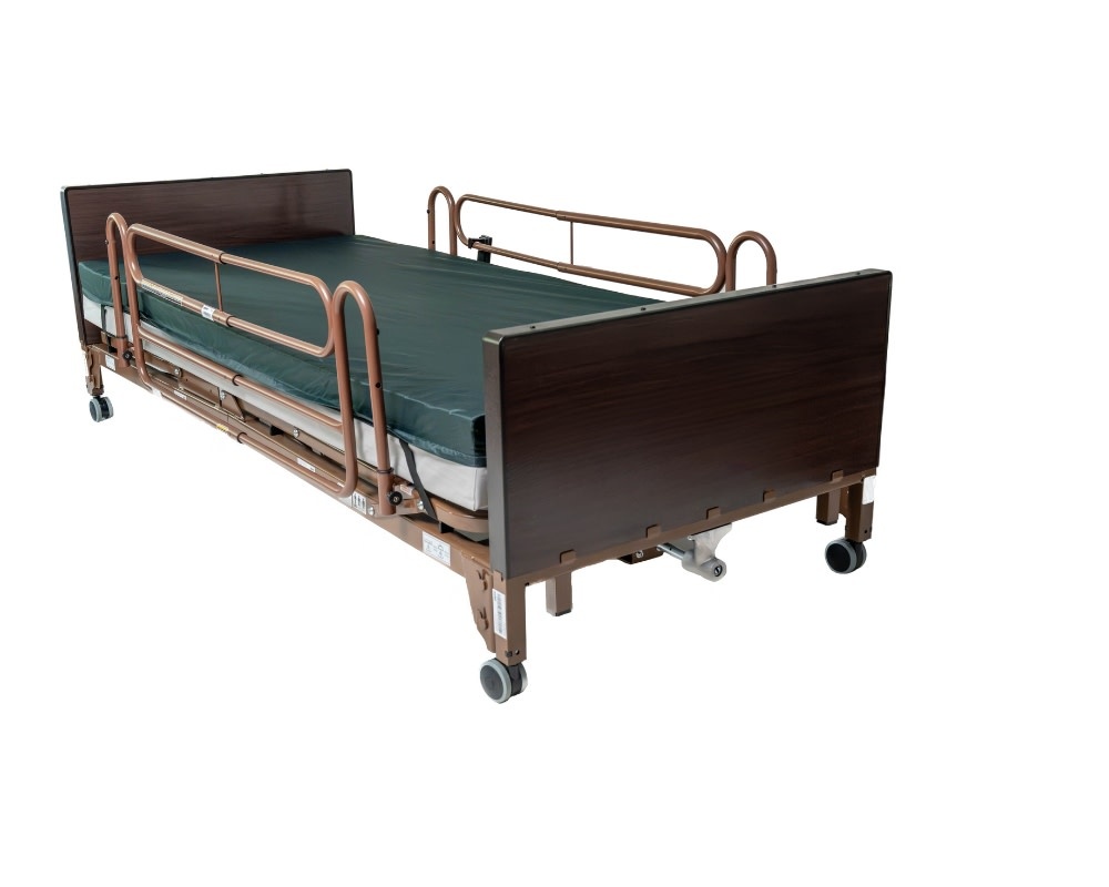 PRB - Probasics ProBasics 2-Motor Full Electric High Low Bed Package w/Full Rails & Aruba-200 Mattress
