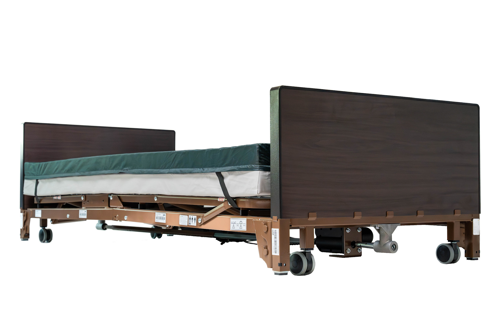 PRB - Probasics ProBasics 2-Motor Full Electric High Low Bed Package w/Full Rails & Aruba-200 Mattress