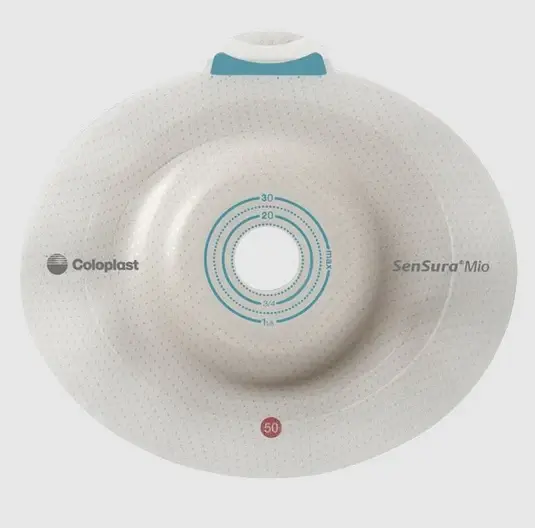 COL-Coloplast Coloplast Sensura Mio 2 Piece Click Barrier, Deep Convex, Cut-To-Fit 15mm - 30mm, Flange Size 50mm 5/Bx