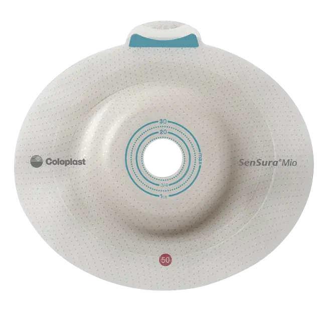 COL-Coloplast Coloplast Sensura Mio 2 Piece Click Barrier, Deep Convex, Pre-Cut 28mm, Flange Size 50mm 5/Bx