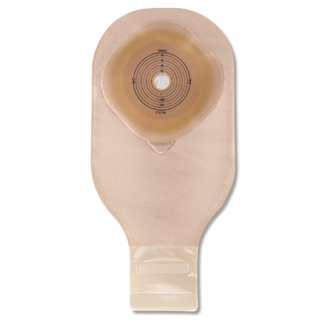 HOL- Hollister Hollister Premier Ceraplus 1pc Drain Pouch W/ Tape Border Lock N Roll Close Beige W/ Filter Up To 2 1/2" 10/Bx