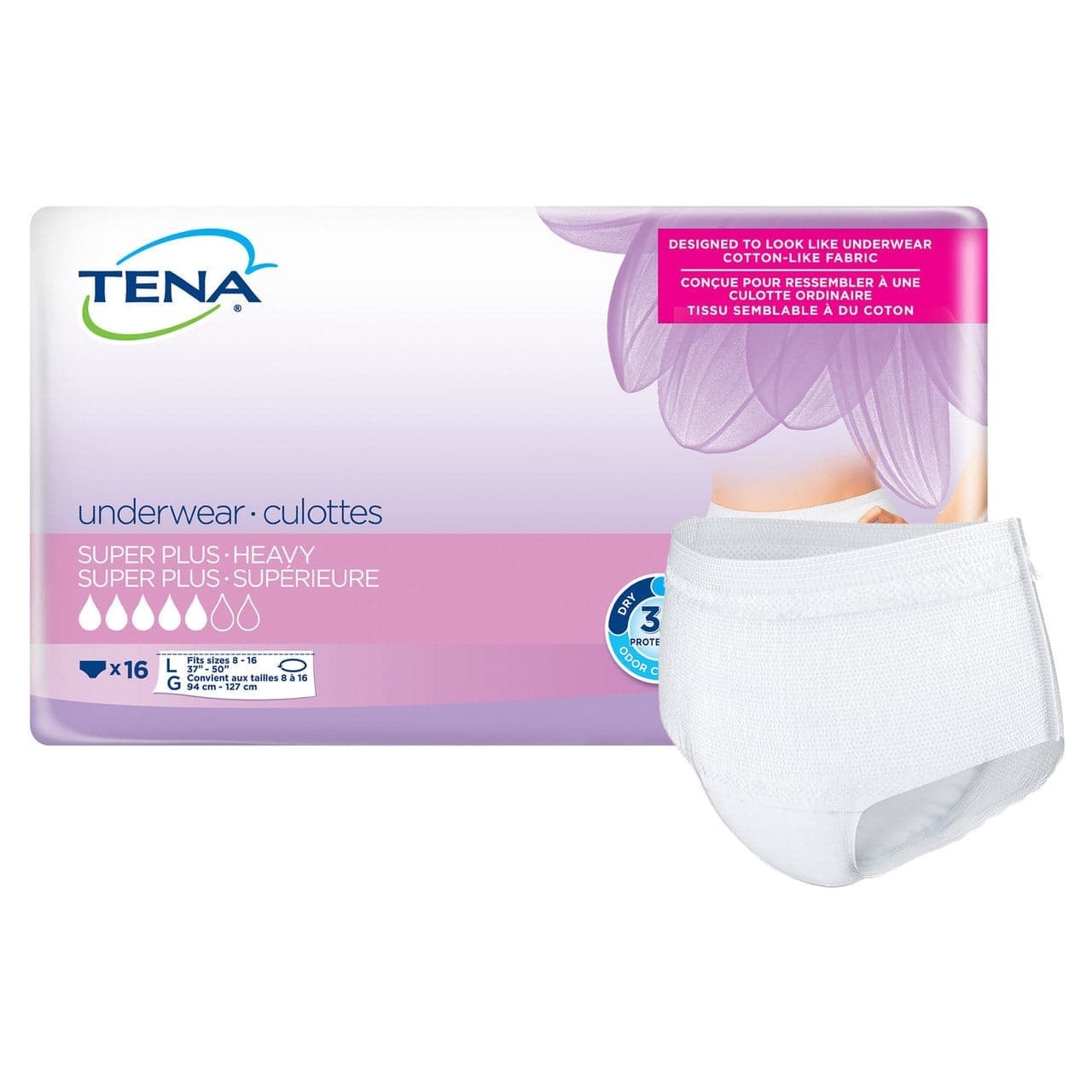 TENA-Tena Tena Stylish Super Plus Heavy Underwear for Women X-Large 14/bg