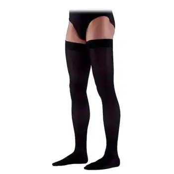 SGV-SIGVARIS Essential Cotton for Men Thigh High 20-30mmHg Medium Short Black