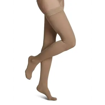 SGV-SIGVARIS Essential Womens Opaque Thigh High 30-40mmHg W LS Golden
