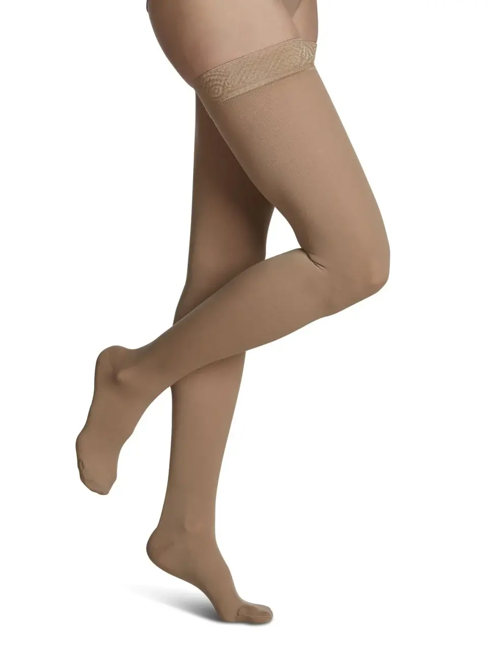 SGV-SIGVARIS Essential Womens Opaque Thigh High 30-40mmHg W LS Golden