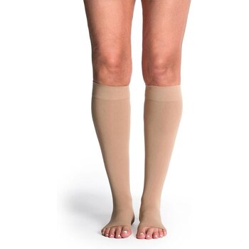 SIGVARIS Sigvaris 842P Style Soft Opaque 20-30mmHg Open Toe ML Chai