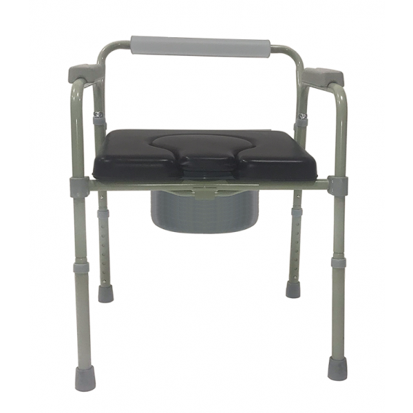 MOBB - MOBB MOBB Padded Folding Commode Chair 18"W x 16.6"D 300lbs Weight Capacity