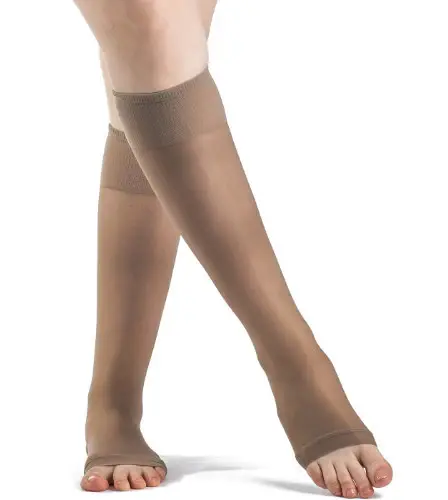 SGV-SIGVARIS 120C Sheer Fashion 15-20mmHg Open Toe Size C Honey