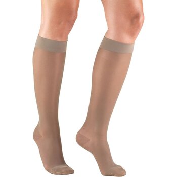 SIGVARIS 120C Sheer Fashion 15-20mmHg Open Toe Size B Taupe