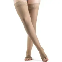 SGV-SIGVARIS 781N Thigh High Sheer 15-20mmHg Open Toe MS Honey